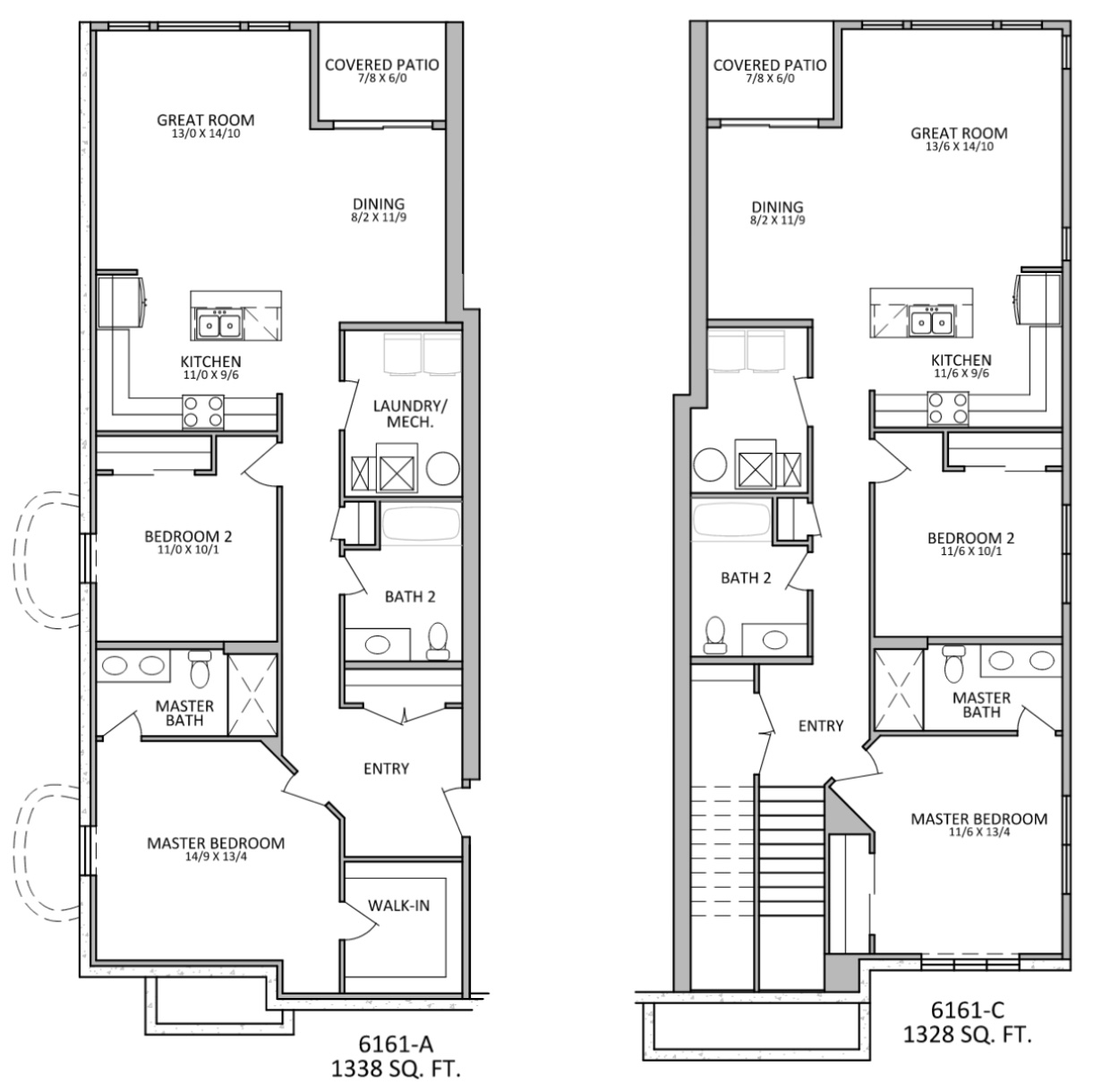Condos at Marina Shores - Floorplan - 2 Bedroom