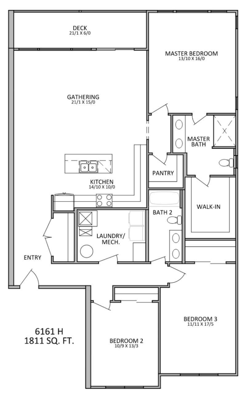 Condos at Marina Shores - Floorplan - 3 Bedroom Condos at Marina Shores - Floorplan - 3 Bedroom