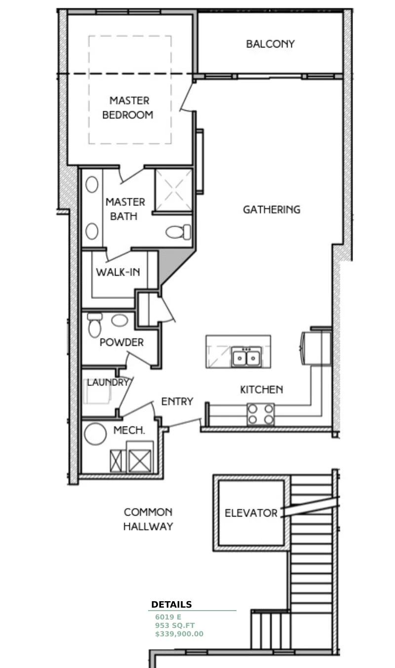 Condos at Marina Shores - Floorplan - 1 Bedroom