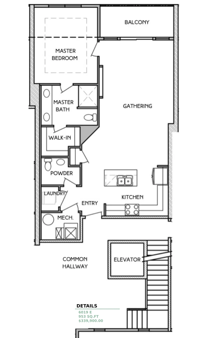 Condos at Marina Shores - Floorplan - 1 Bedroom Condos at Marina Shores - Floorplan - 1 Bedroom