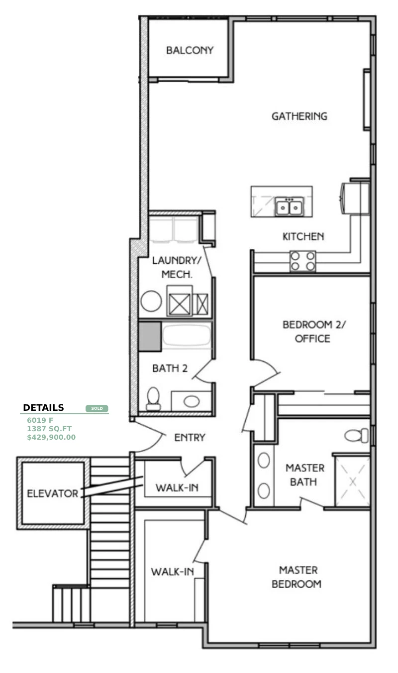 Condos at Marina Shores - Floorplan - 2 Bedroom 2nd Floor