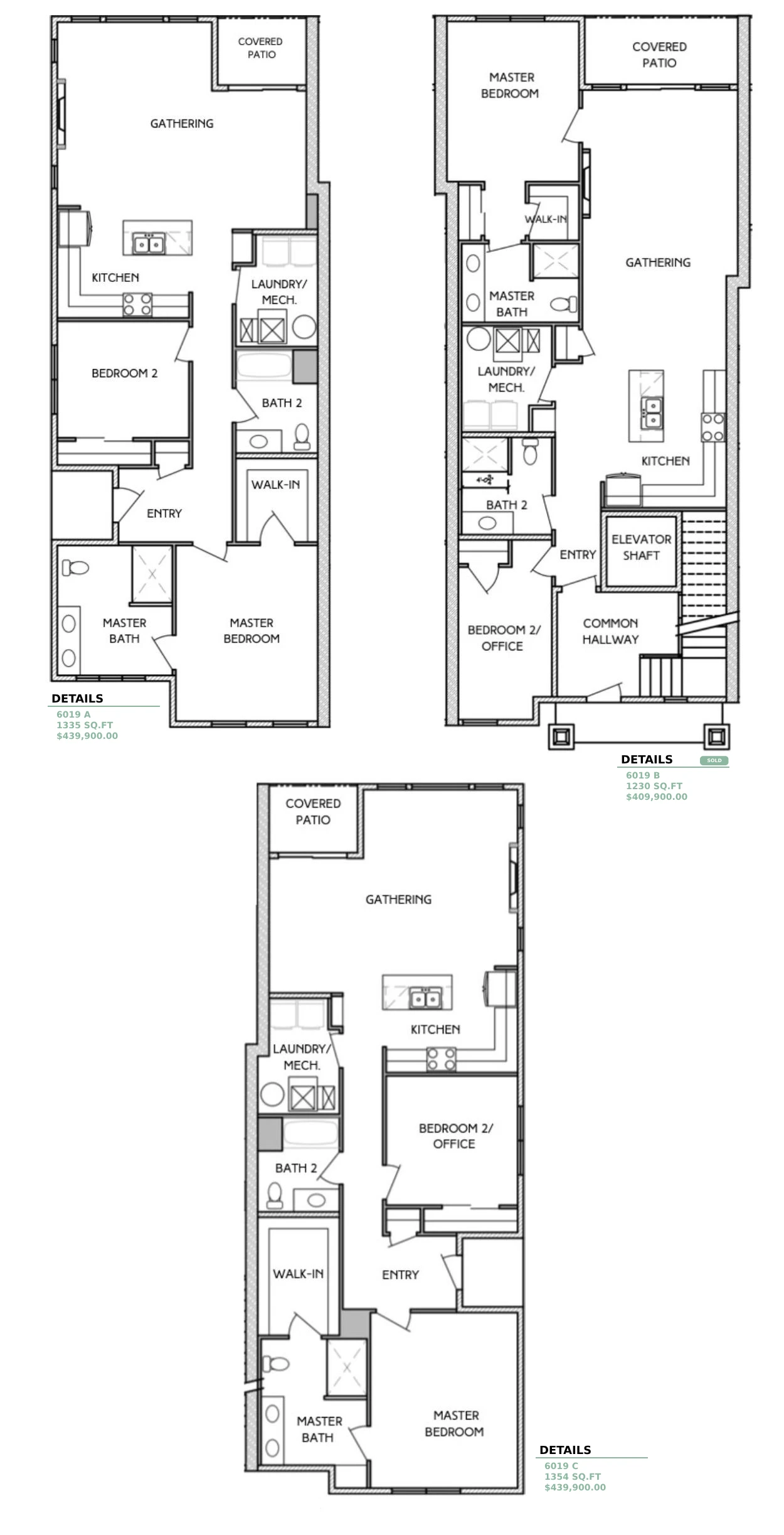 Condos at Marina Shores - Floorplan - 2 Bedroom